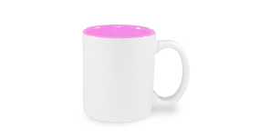 Чашка с розовой серединой 330мл