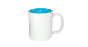 Чашка с голубой серединой 330мл