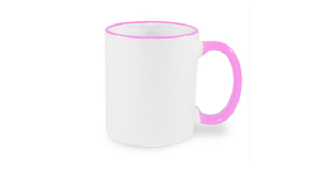 Чашка MAX с розовой ручкой 450мл