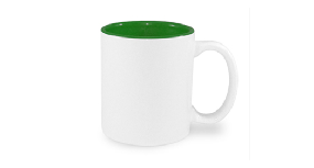 Чашка MAX с зеленой серединой 450мл